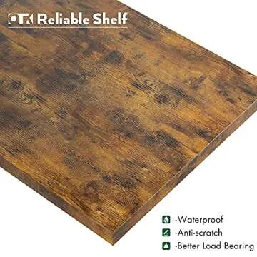 OTK 5 Tier Bookshelf, Tall Bookcase, Office Shelf Storage Organizer, Modern Book Shelf for Living Room, Bedroom, and Home Office, Vintage