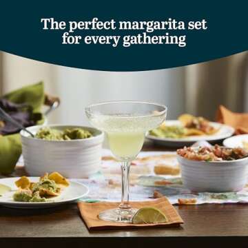 Libbey Margarita Glasses Set of 12 - Elegant & Durable 9 Oz Glassware for Parties
