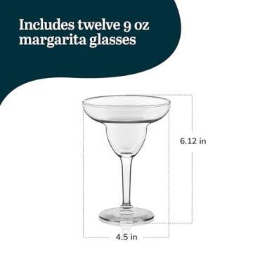 Libbey Margarita Glasses Set of 12 for Parties and Celebrations