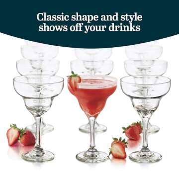 Libbey Margarita Glasses Set of 12 for Parties and Celebrations