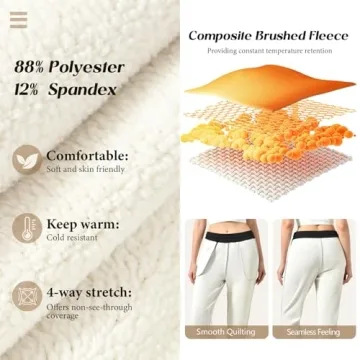 Women's Fleece Lined Joggers - Warm & Cozy With Pockets