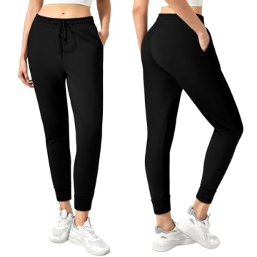 Women's Fleece Lined Joggers - Warm & Cozy With Pockets