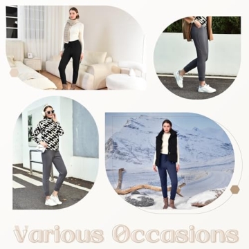 Women's Fleece Lined Joggers - Warm & Cozy With Pockets