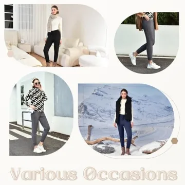 Women's Fleece Lined Joggers - Warm & Cozy With Pockets
