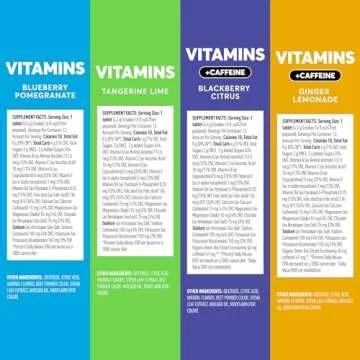 Nuun Hydration Vitamins Electrolyte Tablets, Mixed Flavor Pack + Caffeine, 5 Essential Electrolytes for Hydration + Vitamin A, B6, C, D, E, with Magnesium, Vegan, Non-GMO, 4 Pack (48 Servings)