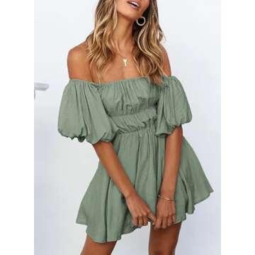 Stylish Dokotoo Off Shoulder Summer Dress for Women