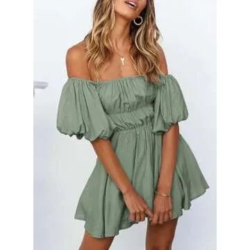 Stylish Dokotoo Off Shoulder Summer Dress for Women