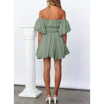 Stylish Dokotoo Off Shoulder Summer Dress for Women