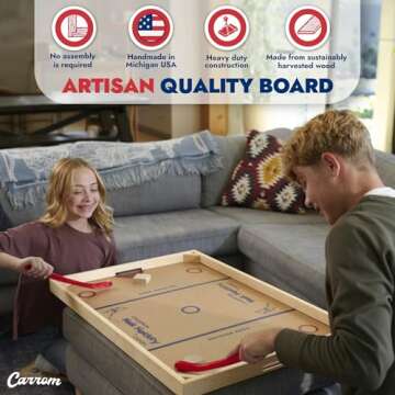 Carrom Champion Nok Hockey Game for All Ages - Fun!