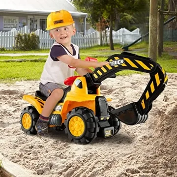 Costzon Ride-On Excavator for Kids: Safe, Fun & Educational