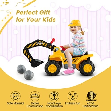 Costzon Ride-On Excavator for Kids: Safe, Fun & Educational