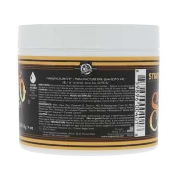 Suavecito Pomade Firme (Strong) Hold 4 Oz, 1 Pack - Strong Hold Hair Pomade For Men - Medium Shine Water Based Flake Free Hair Gel - Easy To Wash Out - All Day Hold For All Hair Styles