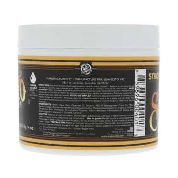 Suavecito Pomade Firme (Strong) Hold 4 Oz, 1 Pack - Strong Hold Hair Pomade For Men - Medium Shine Water Based Flake Free Hair Gel - Easy To Wash Out - All Day Hold For All Hair Styles