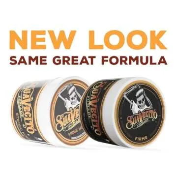 Suavecito Pomade Firme (Strong) Hold 4 Oz, 1 Pack - Strong Hold Hair Pomade For Men - Medium Shine Water Based Flake Free Hair Gel - Easy To Wash Out - All Day Hold For All Hair Styles