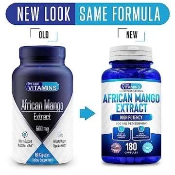 We Like Vitamins African Mango 500mg 180 Capsules 6 Month Supply