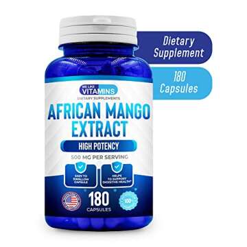 We Like Vitamins African Mango 500mg 180 Capsules 6 Month Supply