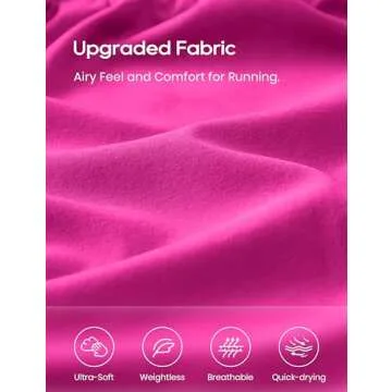 CRZ YOGA High Waisted Dolphin Athletic Running Shorts for Women 3" High Split Comfy Mesh Liner for Gym Workout Track Hibiscus Purple Small