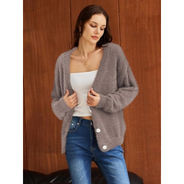 Chic Pink Queen Women's Cardigan Batwing Long Sleeve Sweater