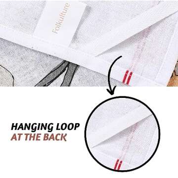 Folkulture Christmas Kitchen Towels Set of 2 for Christmas Decorations, 26x20 Decorative Dish Towels for Kitchen, Modern Red Tea Towel or Dishcloths Sets as Gifts for Mom for Famrhouse Kitchen Décor