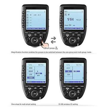 Godox Xpro-N TTL Wireless Flash Trigger Transmitter for Nikon, 1/8000s HSS, TTL-Convert-Manual Function, Large Screen, 5 Dedicated Group Buttons, 11 Customizable Functions with Cleaning Kit