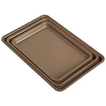 Analon Nonstick Baking Sheets Set - 3 Piece Cookie Set