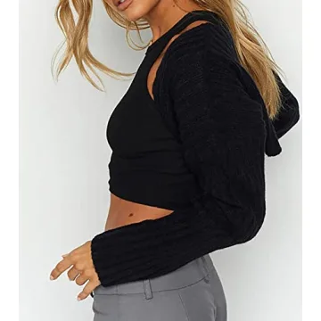 Sdencin Women Knit Crop Cardigan for Stylish Comfort