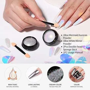 Born Pretty Chrome Powder Set for Stunning Nail Art