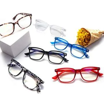 CLASAGA Stylish Blue Light Reading Glasses for All