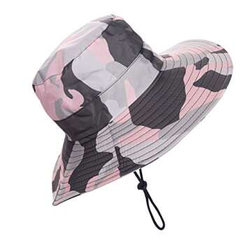 Outdoor Sun Hat, Waterproof Fishing Hat Sun Protection Summer Boonie for Man and Women Foldable Buck...