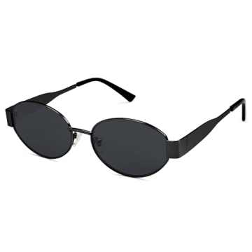 SOJOS Retro Oval Sunglasses for Women Stylish UV400 Shades
