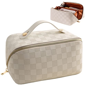 WISAGI Large Capacity Makeup Bag for Women Travel