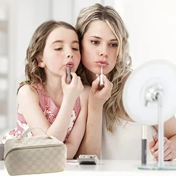 WISAGI Large Capacity Makeup Bag for Women Travel