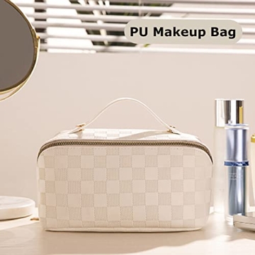 WISAGI Large Capacity Makeup Bag for Women Travel