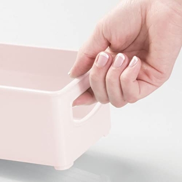 mDesign Light Pink Storage Organizer Bins for Kitchen & Baby Food