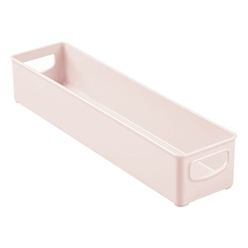 mDesign Light Pink Storage Organizer Bins for Kitchen & Baby Food