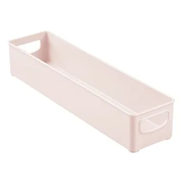 mDesign Light Pink Storage Organizer Bins for Kitchen & Baby Food