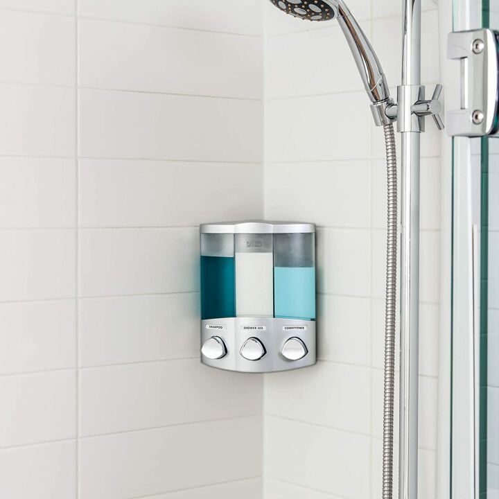 Better Living Satin Silver 3-Chamber Shower Dispenser