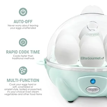 Elite Gourmet Easy Egg Cooker Perfect for Every Egg Lover