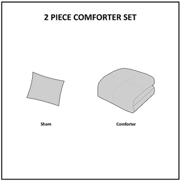 Madison Park Essentials Comforter Set, Navy Plaid, Twin/TwinXL