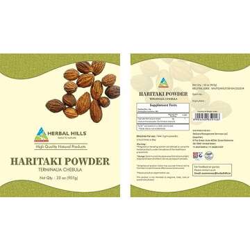HERBAL HILLS Haritaki Powder 100% Pure for Wellness