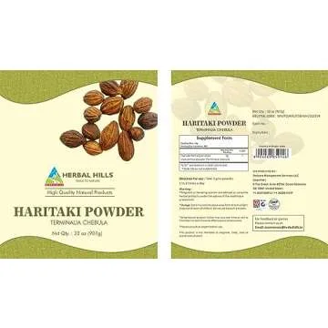 HERBAL HILLS Haritaki Powder 100% Pure for Wellness