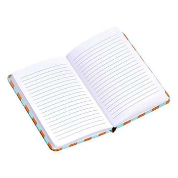 Amazon Basics Bonded Leather Journal, Assorted Colors, 5-Pack