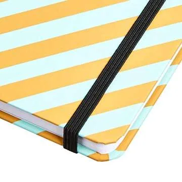 Amazon Basics Bonded Leather Journal, Assorted Colors, 5-Pack