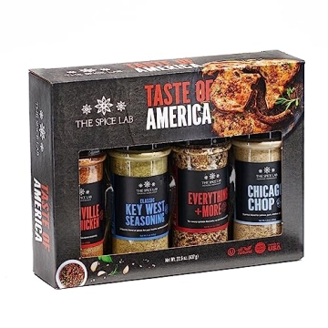 The Spice Lab Taste of America Ultimate Grilling Spice Set - Perfect Gift for Cooking & Air Fryers