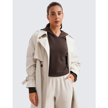 CRZ YOGA Women's Cropped Hoodie - Soft & Chic Sweatshirt