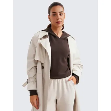 CRZ YOGA Women's Cropped Hoodie - Soft & Chic Sweatshirt