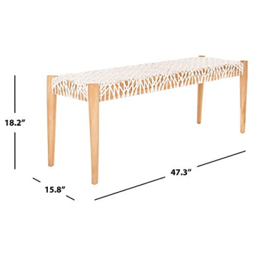 Stylish SAFAVIEH Bandelier Natural Teak Wood Bench