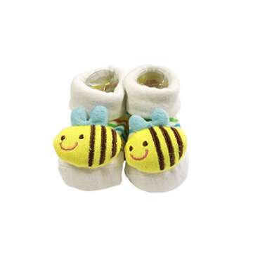 Bowbear Adorable Baby 6 Pair Non-Skid Bootie Socks