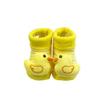 Bowbear Adorable Baby Non-Skid Bootie Socks - 6 Pairs