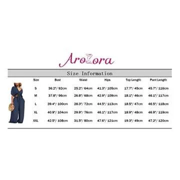 Aro Lora Women's 2 Piece Outfit Jumpsuit Short Sleeve V Neck Tie up Crop Top Wide Leg Pant Set Romper Medium Orange